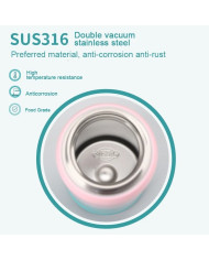 Butelka termiczna termos Uzspace 500 ml czerwono-granatowa