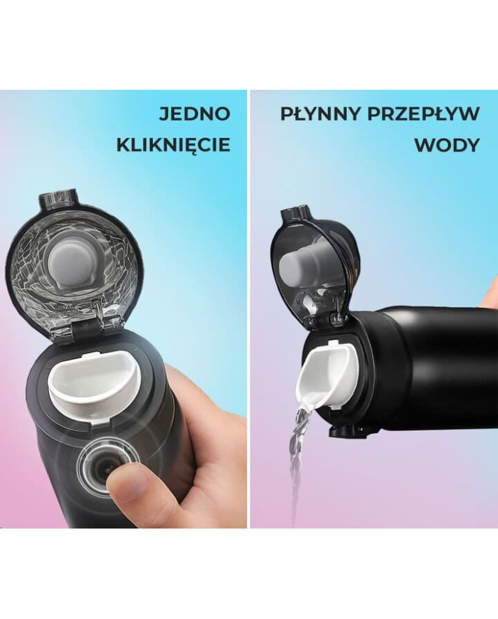 Butelka termiczna termos Uzspace 500 ml czerwono-granatowa