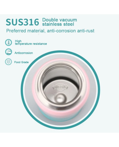 Butelka termiczna termos Uzspace 500 ml żółto-zielona