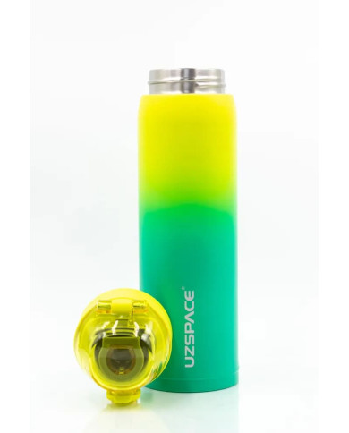 Butelka termiczna termos Uzspace 500 ml żółto-zielona