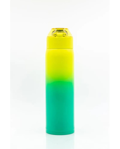 Butelka termiczna termos Uzspace 500 ml żółto-zielona