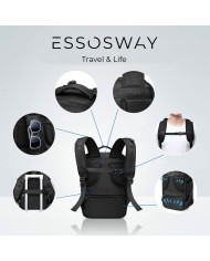 Plecak podróżny do samolotu Essosway czarny