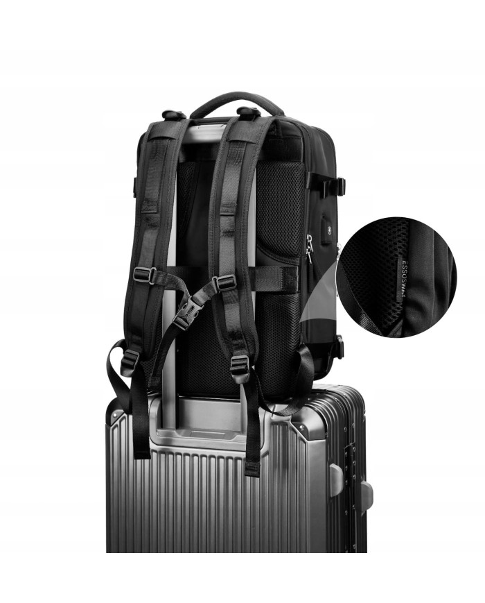 Plecak podróżny do samolotu Essosway czarny