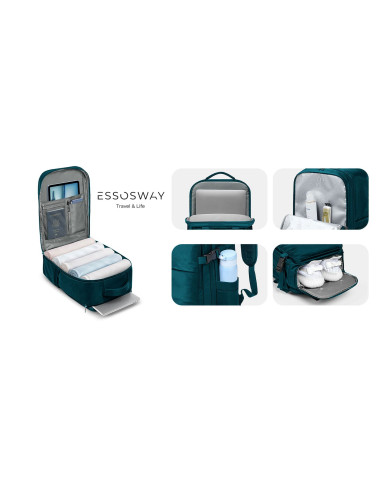 Plecak podróżny do samolotu Essosway niebieski morski