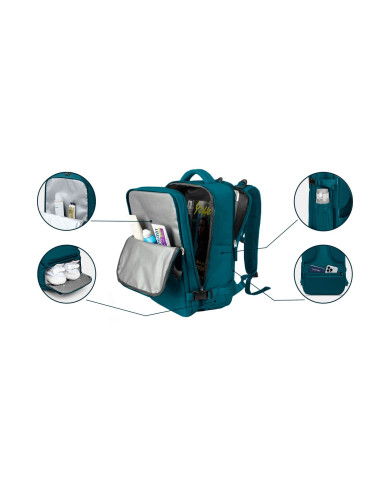 Plecak podróżny do samolotu Essosway niebieski morski