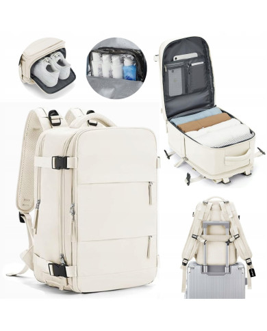 Plecak podróżny do samolotu Essosway beżowy