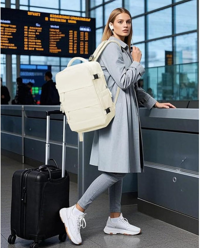 Plecak podróżny do samolotu Essosway beżowy