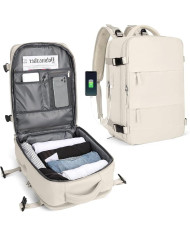 Plecak podróżny do samolotu Essosway beżowy