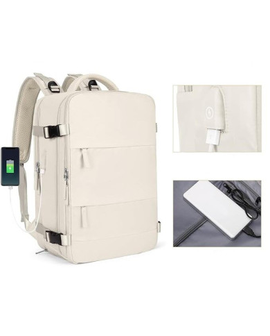 Plecak podróżny do samolotu Essosway beżowy