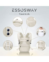 Plecak podróżny do samolotu Essosway beżowy