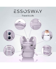 Plecak podróżny do samolotu Essosway liliowy