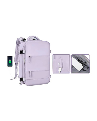 Plecak podróżny do samolotu Essosway liliowy