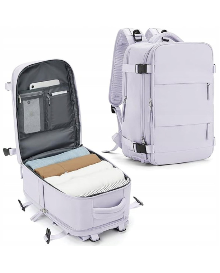 Plecak podróżny do samolotu Essosway liliowy