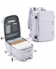 Plecak podróżny do samolotu Essosway liliowy