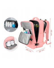 Plecak podróżny do samolotu Essosway różowy