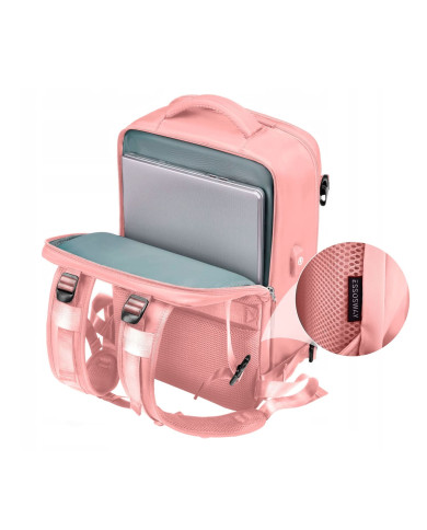 Plecak podróżny do samolotu Essosway różowy