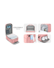 Plecak podróżny do samolotu Essosway różowy