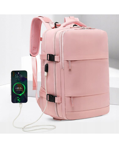 Plecak podróżny do samolotu Essosway różowy