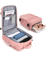 Plecak podróżny do samolotu Essosway różowy