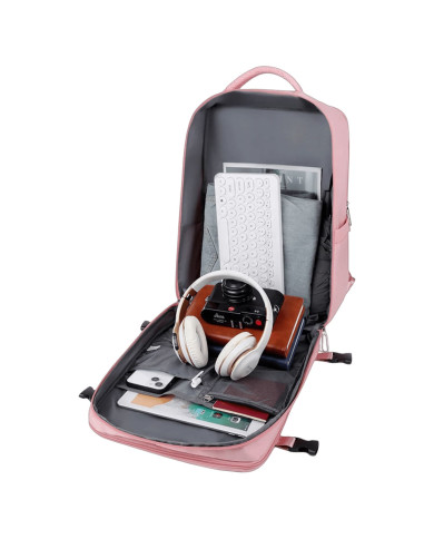 Plecak podróżny do samolotu Essosway różowy