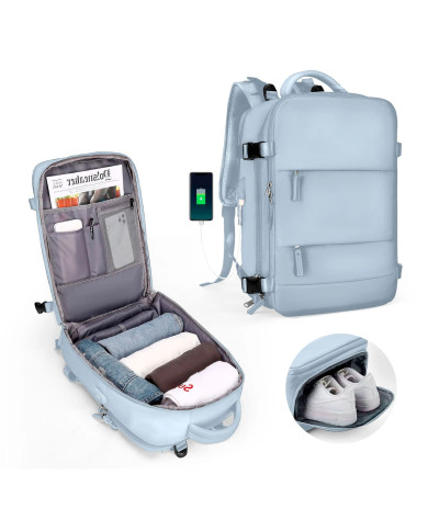 Plecak podróżny do samolotu Essosway niebieski