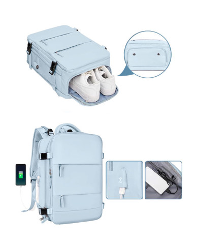 Plecak podróżny do samolotu Essosway niebieski