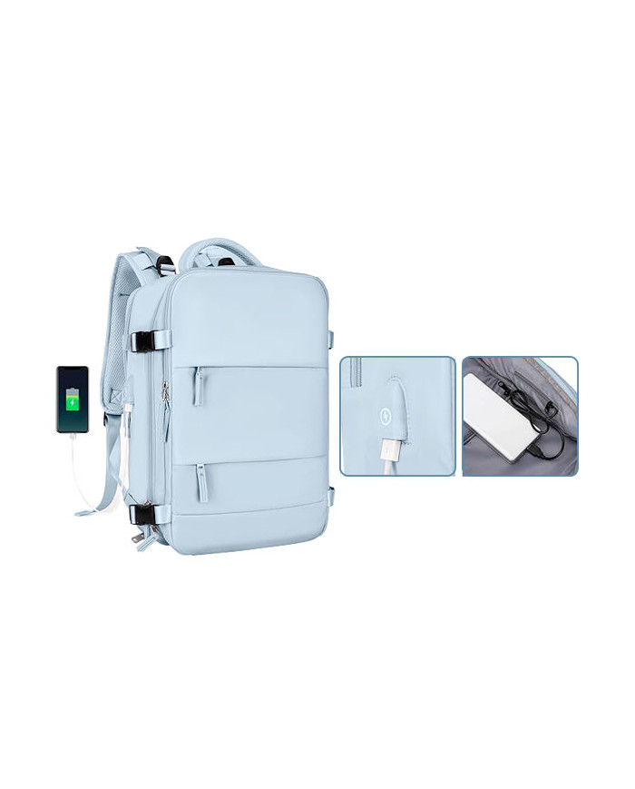 Plecak podróżny do samolotu Essosway niebieski